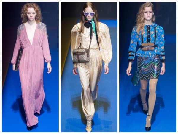  Gucci fashion collections combine modern freedom-loving looks