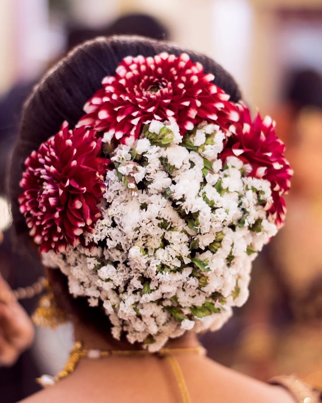 Top 15 Floral Bun Hairstyles for Brides this Wedding Season
