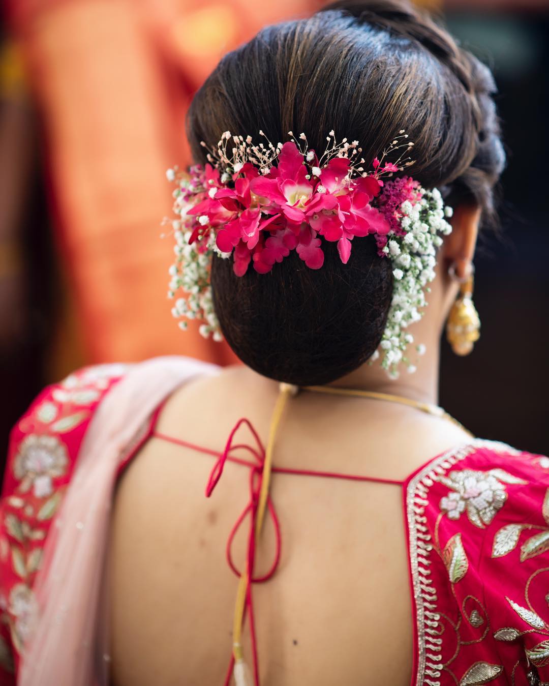 Top 15 Floral Bun Hairstyles for Brides this Wedding Season - K4 Fashion