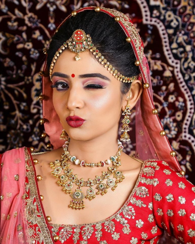Indian Bridal Makeup Look in Celeb Style - K4 Fashion