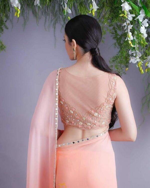 Fancy Saree Blouse Back Neck Designs for Indian Women - K4 Fashion