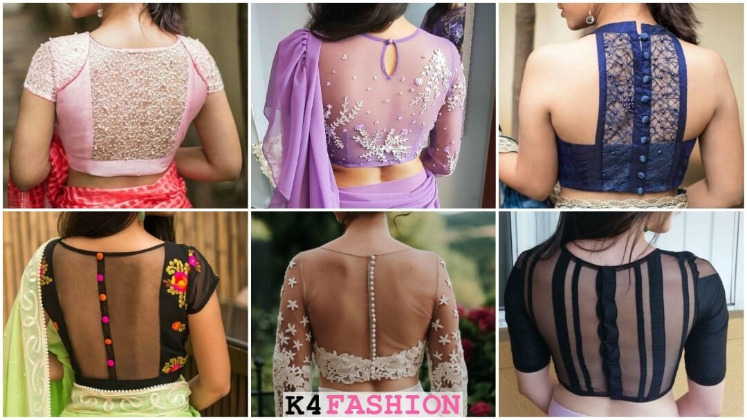 Silk Saree Backside Blouse Design