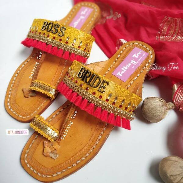 chappal for bride