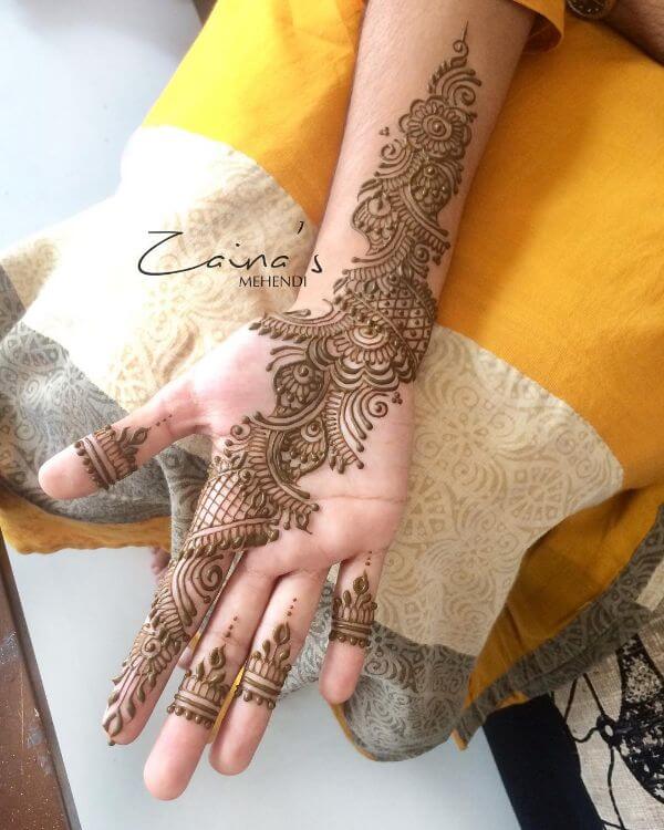 Simple Mehndi Designs For Front Back Hand K4 Fashion