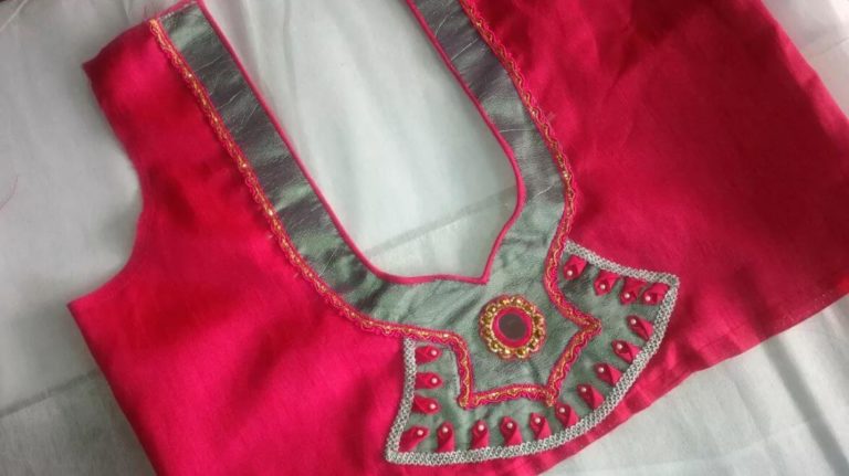 Blouse Neck Designs Cutting & Stitching at Home (Video Tutorials) - K4 ...