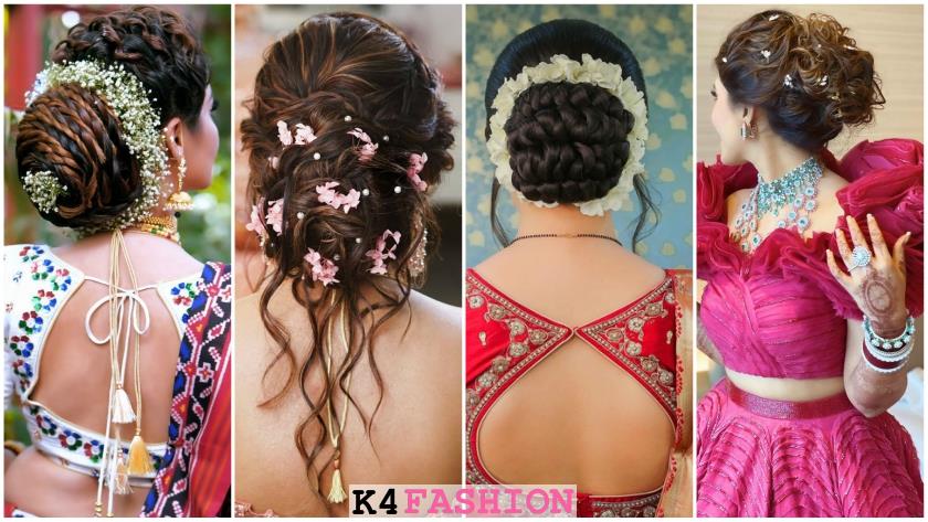Vaishali hair  makeup  Hairstyle  Bridal Hairstyle For Girls With Long  Hair Messy Bun Updo Hairstyles by Vaishali Meher  Blush and blow salon   Facebook