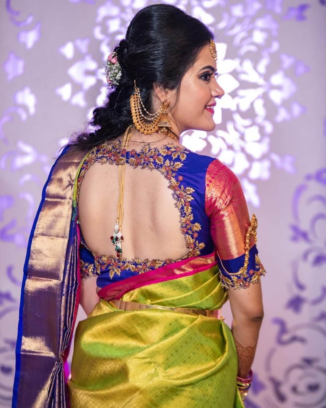 Silk Saree Blouse Back Neck Designs For South Indian Bride K4 Fashion