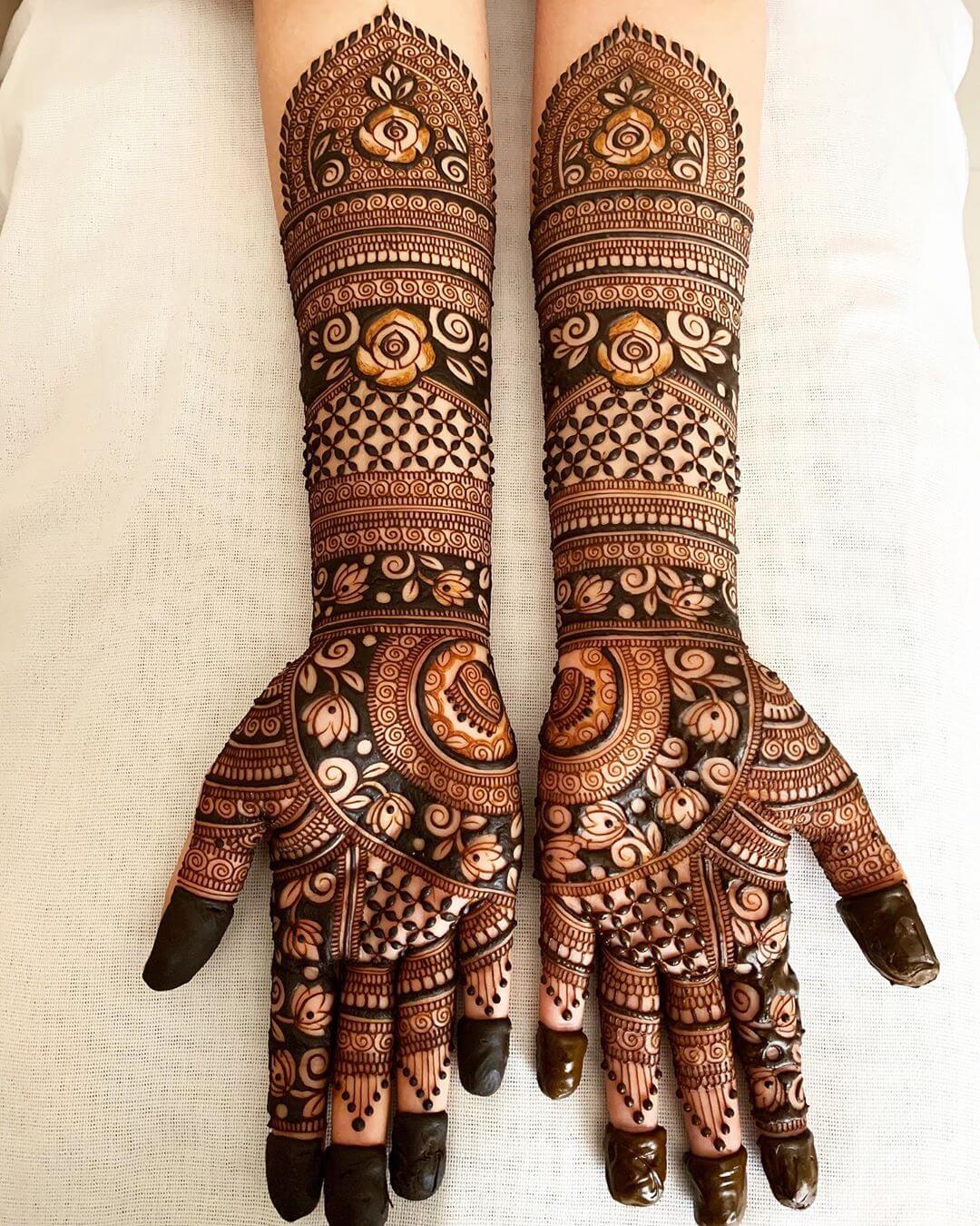 Bridal Mehndi Designs For Full Hands - Front & Back - Bridal Mehndi Design henna mehndi designs