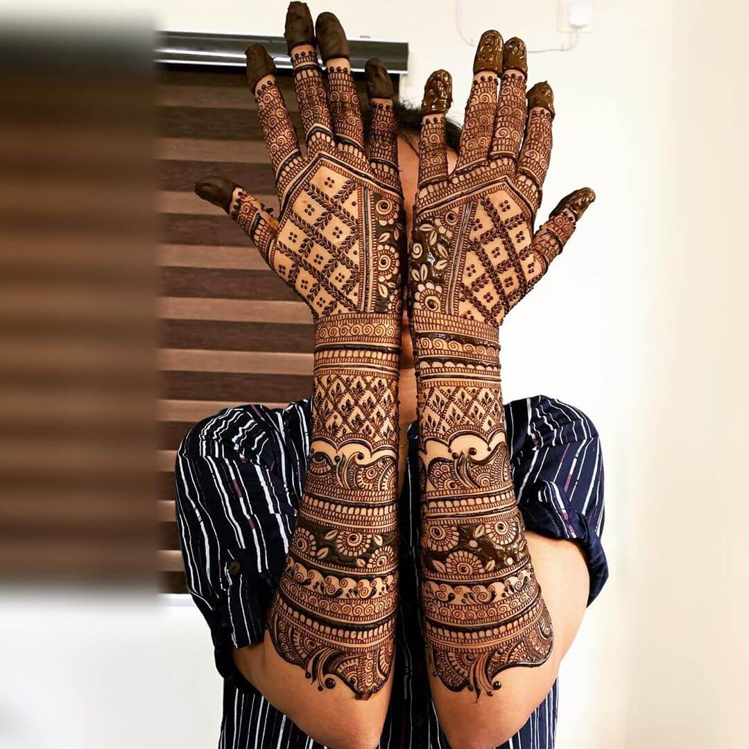 Bridal Mehndi Designs For Front And Back Hands (18) - K4 Fashion