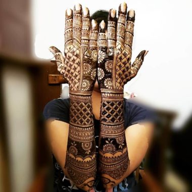 Bridal Mehndi Designs For Full Hands - Front & Back - K4 Fashion