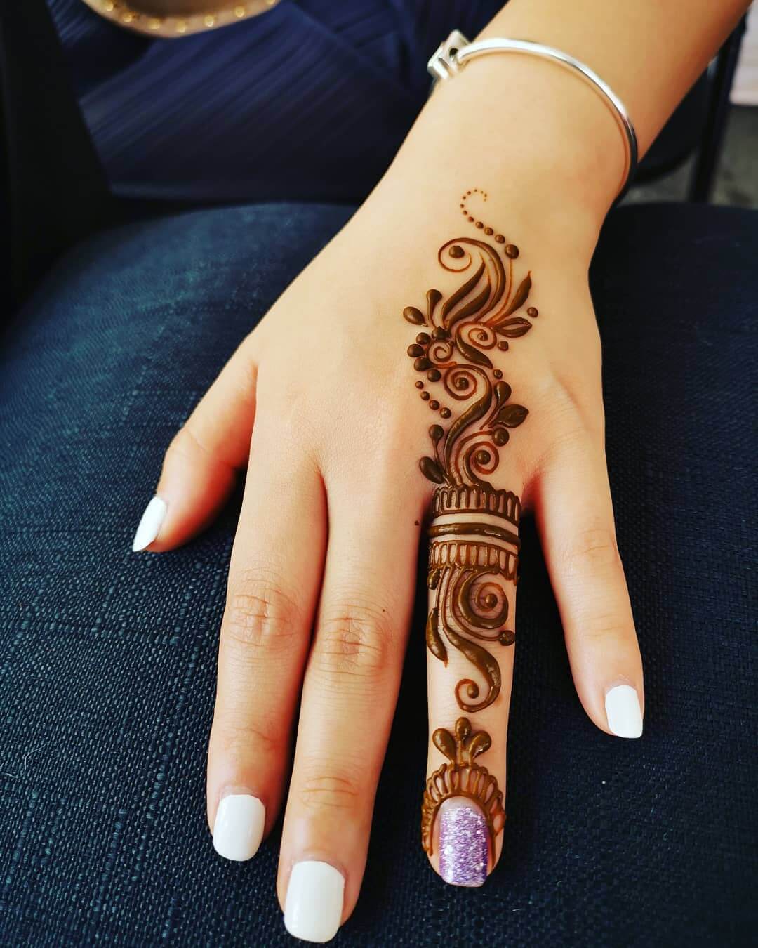 Easy Mehndi Designs For Girls Finger