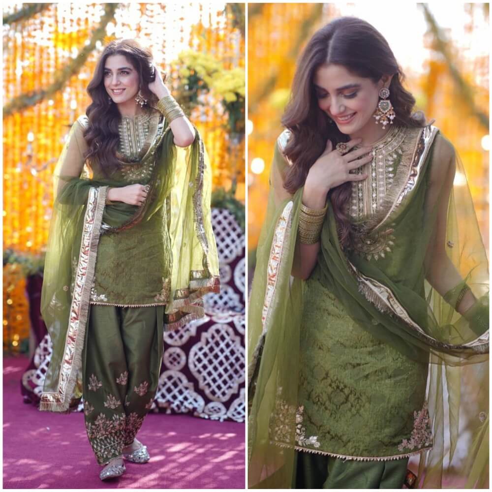 Brides Sister Or Cousin Mehndi Dress Simple Mehndi Dresses Girls Designer Dresses Pakistani Wedding Dresses