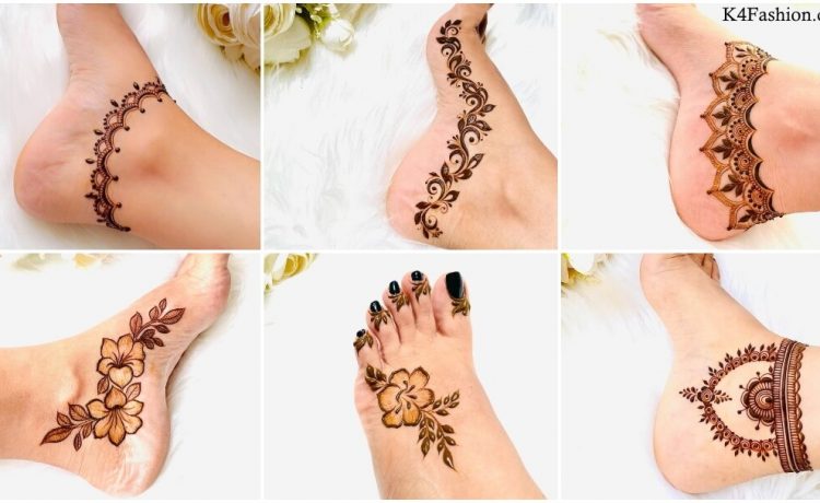 Elegant Henna Tattoo Designs for Feet  K4 Fashion