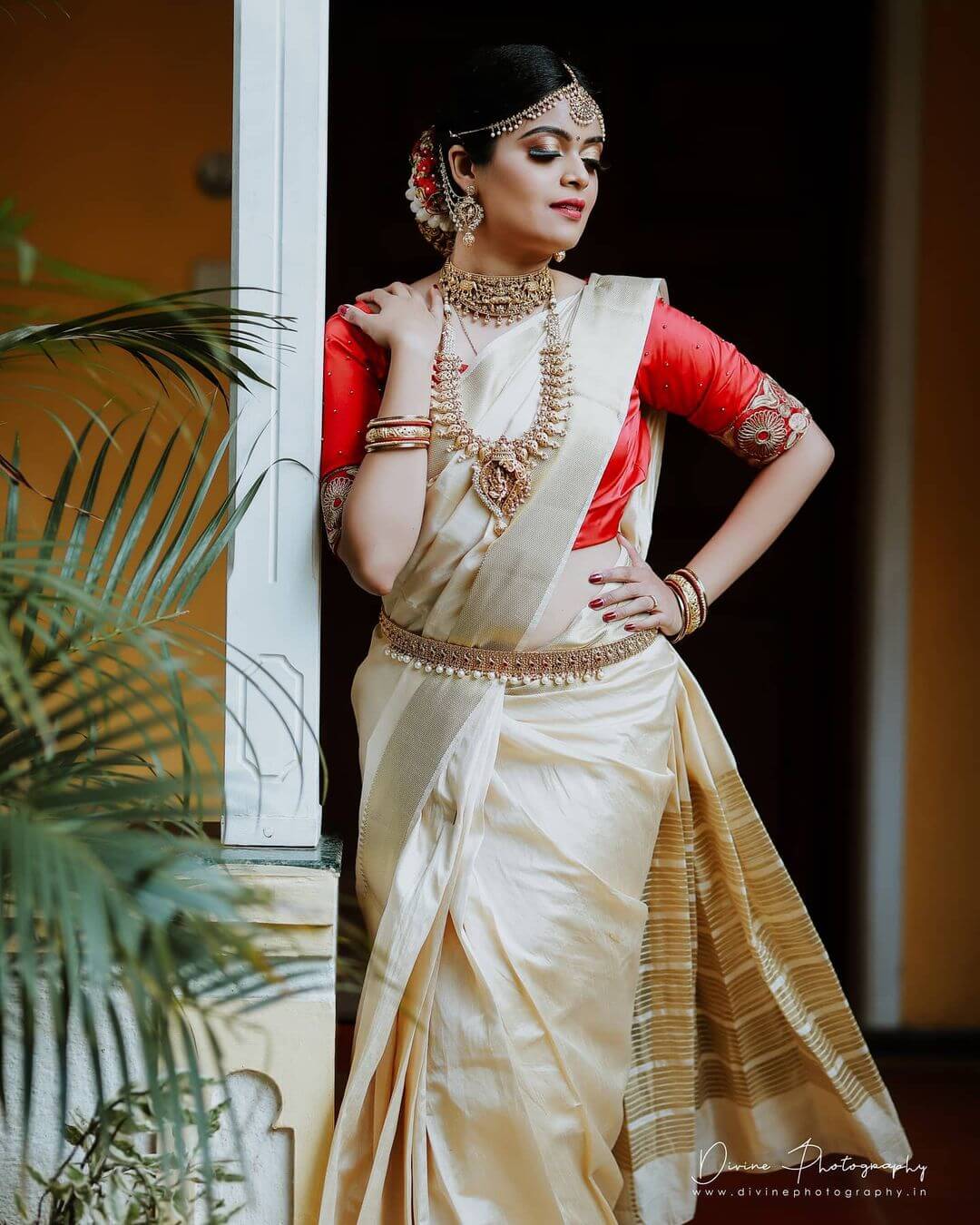 South Indian Wedding Saree for Traditional Bride - K4 Fashion