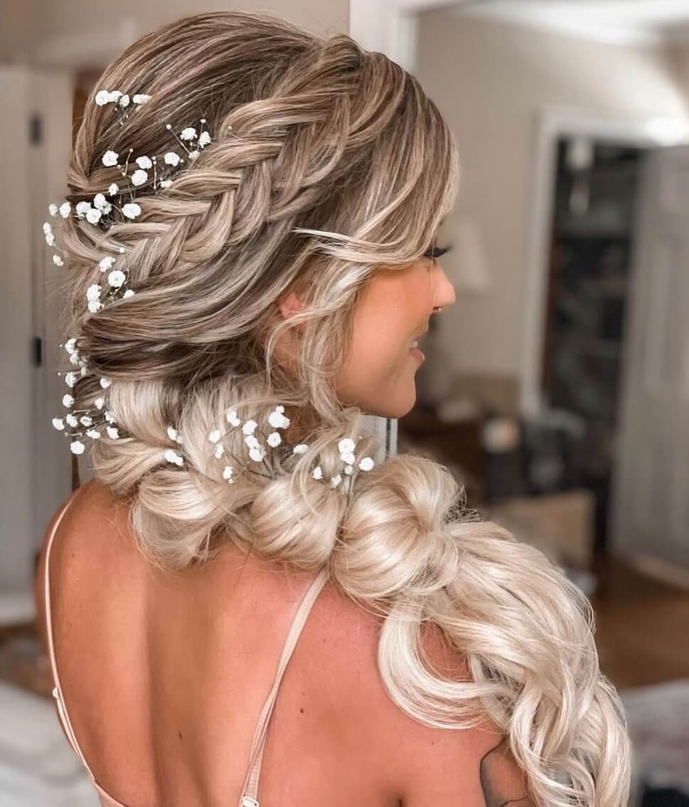 Wedding Hairstyle For Medium To Long Hair  Fishtail Braid Hairstyle For  Indian Wedding Occassions  YouTube