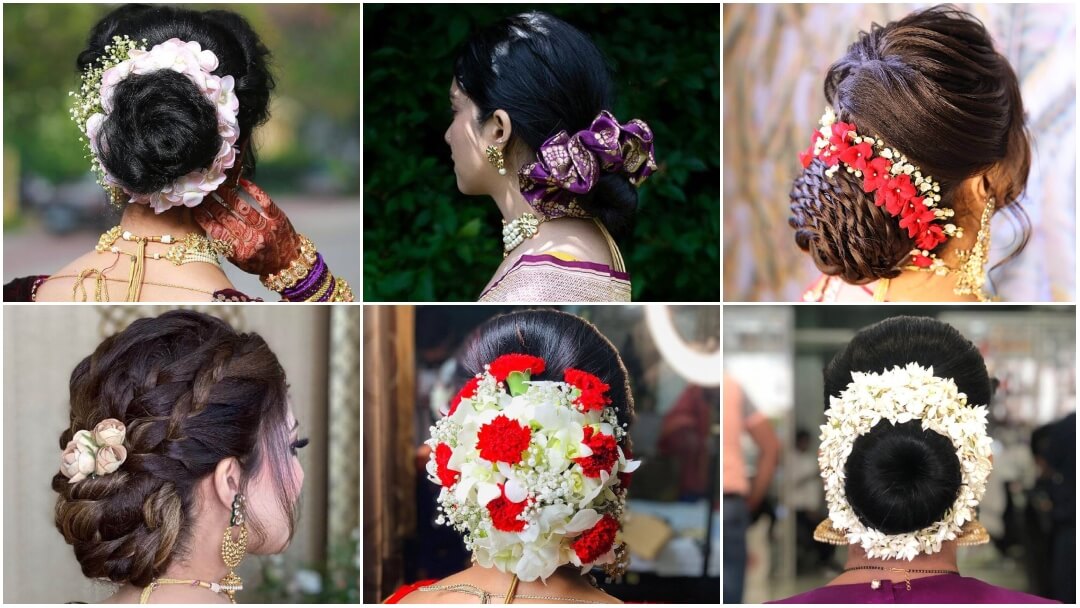 Reception Hairstyles for Saree and Lehanga  Fishy Bun  Loose Curls