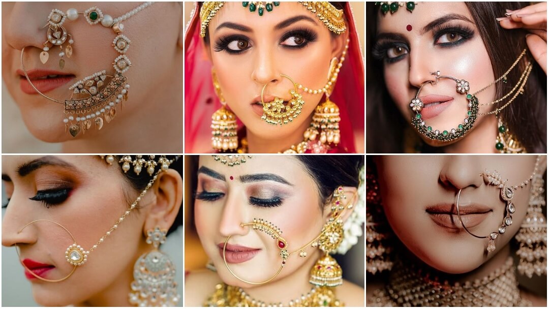 Nose Pin Nath Porn Movies - Latest Bridal Nath Designs For Indian Brides - K4 Fashion