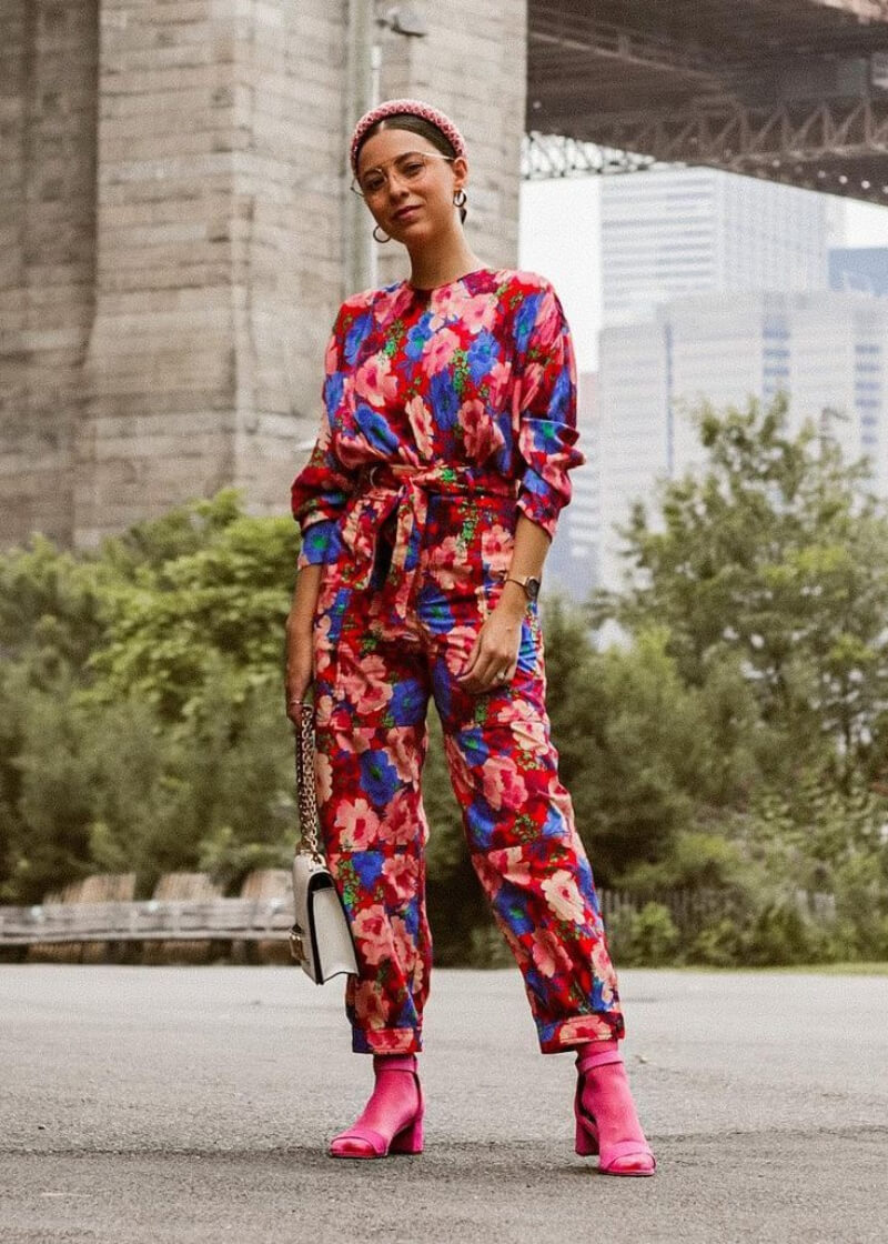 Andrea Nahle In Floral Print Co-Ord Set
