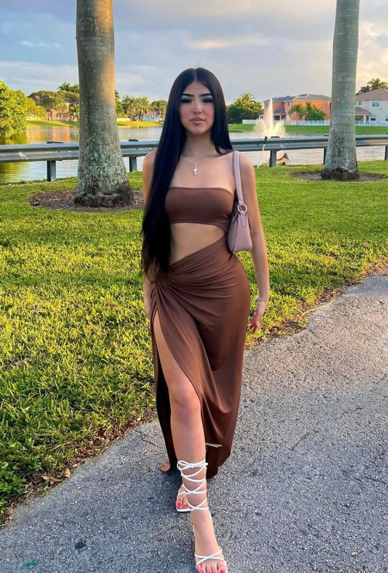 Baby Ashley In Bronze Co Ord Set