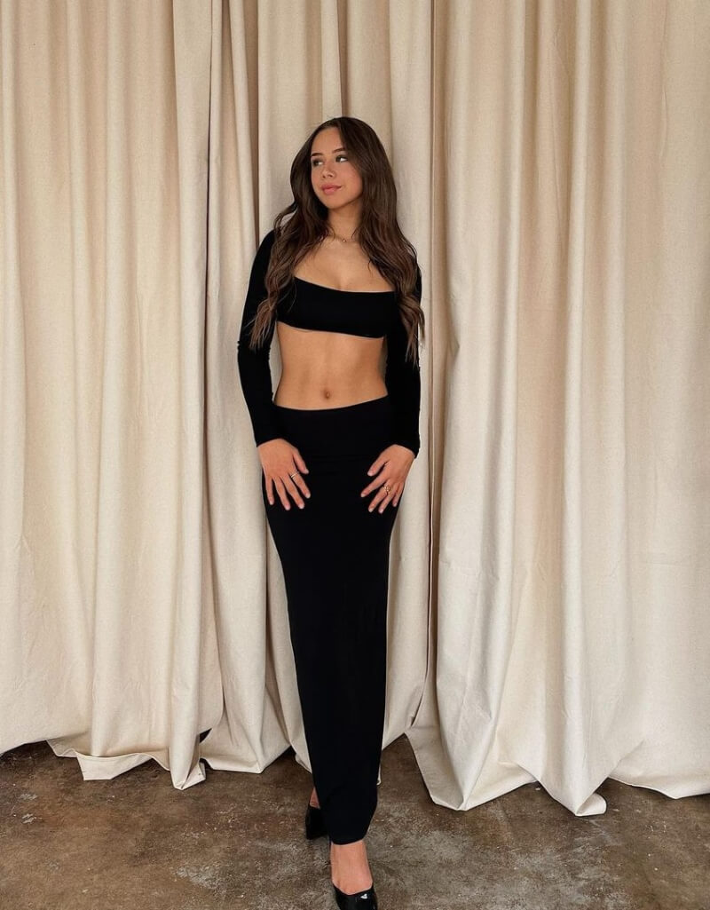 Fernanda Ramirez Hot In Black Co-Ord Set