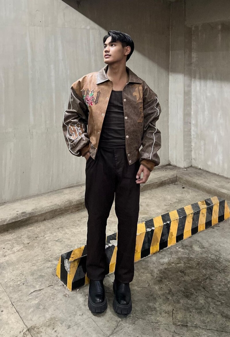 Justin Bangsil In Bronze Jacket With Pants