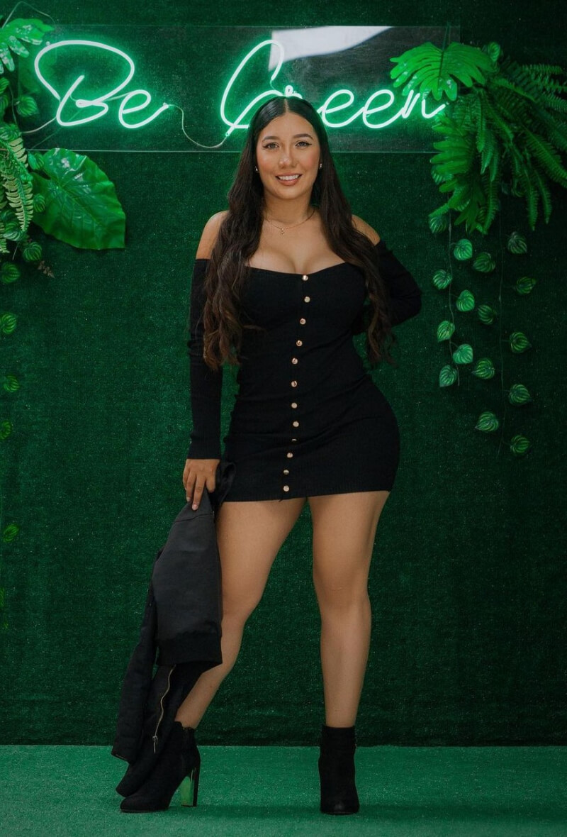 Kary Ocampo Bold In Black Full Sleeves Short Dress