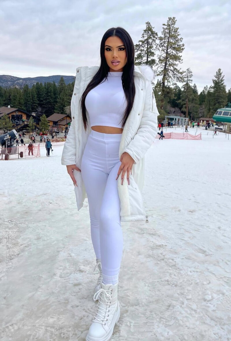 Stormy Marie Amaya In White Co-Ord Set